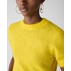 image:imagekate spade new york Womens Fuzzy Short Sleeve SweaterRich Lemon