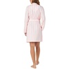 image:imagekate spade new york Womens Jersey Knit Bathrobe  Long Sleeve Above Knee Length Robe  Sleepwear amp LoungewearPastry Pink Cabana Stripe