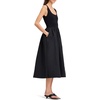 image:imagekate spade new york Womens Mixed Media Midi DressBlack
