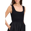 image:imagekate spade new york Womens Mixed Media Midi DressBlack