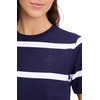 image:imagekate spade new york Womens Montauk Stripe Logo TeePlanetary NavyFresh White