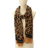 image:imagekate spade new york Womens Regal Leopard Oblong Scarf Stylish Fashion Accessory for Women panelablack OS