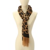 image:imagekate spade new york Womens Regal Leopard Oblong Scarf Stylish Fashion Accessory for Women panelablack OS