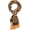 image:imagekate spade new york Womens Regal Leopard Oblong Scarf Stylish Fashion Accessory for Women panelablack OS