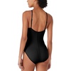 image:imagekate spade new york Womens Rosette Highneck One Piece SwimsuitBlack