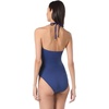 image:imagekate spade new york Womens Rosette Solids Bandeau One Piece SwimsuitNorth Sea