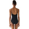 image:imagekate spade new york Womens Rosette Solids High Neck One Piece SwimsuitBlack