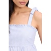 image:imagekate spade new york Womens Seersucker Tiered TopDiamond BlueFresh White