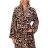 image:imagekate spade new york Womens Shawl Collar Plush Robe Chenille Plush Belt Tie Closure Long Sleeves 42 Length Soft amp CozyClassic Leopard