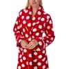 image:imagekate spade new york Womens Shawl Collar Plush Robe Chenille Plush Belt Tie Closure Long Sleeves 42 Length Soft amp CozyRed Dream Dot