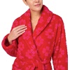 image:imagekate spade new york Womens Shawl Collar Plush Robe Chenille Plush Belt Tie Closure Long Sleeves 42 Length Soft amp CozySpade Flower