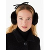 image:imagekate spade new york Womens Shoelace Bow Earmuffs Winter Fashion Accessory for WomenBlack