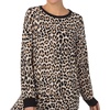 image:imagekate spade new york Womens Sleepwear amp Loungewear  Lightweight Charmeuse Long Sleeve Button Down Pajama Shirt amp Pants SetAnimal