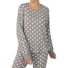 image:imagekate spade new york Womens Sleepwear amp Loungewear  Lightweight Charmeuse Long Sleeve Button Down Pajama Shirt amp Pants SetGrey Dot