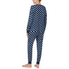 image:imagekate spade new york Womens Sleepwear amp Loungewear  Lightweight Charmeuse Long Sleeve Button Down Pajama Shirt amp Pants SetNavy Dot