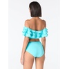 image:imagekate spade new york Womens Solid Ruffle Bandeau TopBlue