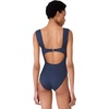 image:imagekate spade new york Womens Solid Underwire One Piece SwimsuitBlazer Blue
