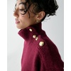 image:imagekate spade new york Womens Turtleneck with Bauble ButtonsRoasted Pomegranate
