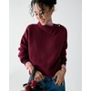 image:imagekate spade new york Womens Turtleneck with Bauble ButtonsRoasted Pomegranate