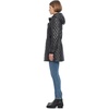 image:imagekate spade new york Womens Water Resistant Quilted Hooded Jacket With Adjustable WaistBlack