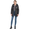 image:imagekate spade new york Womens Water Resistant Quilted Hooded Jacket With Adjustable WaistBlack