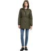 image:imagekate spade new york Womens Water Resistant Quilted Hooded Jacket With Adjustable WaistNew Dark Olive