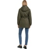 image:imagekate spade new york Womens Water Resistant Quilted Hooded Jacket With Adjustable WaistNew Dark Olive