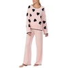 image:imagekate spade new york Womens Womens Long Pant Lounge SetPink Scattered Heart
