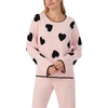 image:imagekate spade new york Womens Womens Long Pant Lounge SetPink Scattered Heart