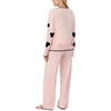 image:imagekate spade new york Womens Womens Long Pant Lounge SetPink Scattered Heart