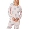 image:imagekate spade new york Womens Womens Long Pant Lounge SetPink Spade Smiley
