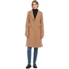 image:imagekate spade new york Womens Wool Blend Coat With Removable Faux Fur CollarCamel