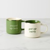 image:imagekate spade new york Yawn amp ZZZ Mugs Set of 2 BlackGot Up EarlyStay Up Late