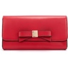 image:imageAllSaints Womens Leather Bow Belt Bag Removable Zip Pouch for HandsFree Carrying amp TravelGarnet Red