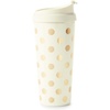 image:imageKate Spade New York Thermal Travel Acrylic Coffee Mug Tumbler 16 Ounces Gold StripeGold Dots