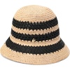 image:imageKate Spade New York Womens Striped Spade Cloche Hat Stylish Fashion Accessory Cap for Summer