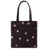 image:imagekate spade new york Canvas Tote Bag for Women Cute Tote Bag for Teacher Canvas Beach Bag Book Tote with PocketBlack
