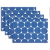image:imagekate spade new york Joy Dot Placemats 4Pack Set Reversible 100 Cotton Machine Washable BlackBeige 13x19Navy BlueCream