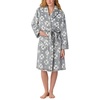 image:imagekate spade new york Plush Wrap RobeFrosted Black Jaquard