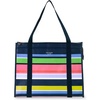image:imagekate spade new york Reusable Shopping Bag Insulated Grocery Tote with Shoulder Straps Large Collapsible Tote Cooler Sunny Day Stripe