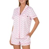 image:imagekate spade new york Short Sleeve Brushed Jersey Notch Boxer Pajama SetPearl Shells
