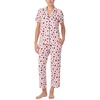image:imagekate spade new york Short Sleeve Cropped Pant PJ SetMixed Berries