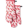 image:imagekate spade new york Squeeze The Day Oven Mitt 2Pack Set Heat Resistant 100 Cotton OrangePink 7x13RedPink
