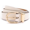 image:imagekate spade new york Womens 1 Inch Belt With Molten Metal Keeper Leather Accessory With Adjustable SizingCream
