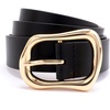 image:imagekate spade new york Womens 120 Inch Belt With Molten Metal Buckle Leather Accessory Adjustable SizingBlack
