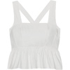 image:imagekate spade new york Womens CrossBack Peplum TopFresh White