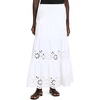 image:imagekate spade new york Womens Daisy Eyelet Tiered Maxi SkirtFresh White