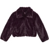 image:imagekate spade new york Womens Faux Fur JacketDeep Aubergine