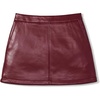 image:imagekate spade new york Womens Faux Nappa Mini SkirtRoasted Pomegranate