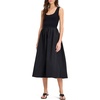image:imagekate spade new york Womens Mixed Media Midi DressBlack